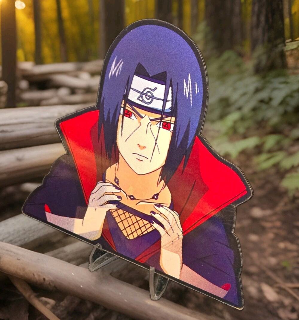 Itachi Uchiha Naruto 3D Motion Anime Lenticular Sticker Car Laptop Decal Peeker